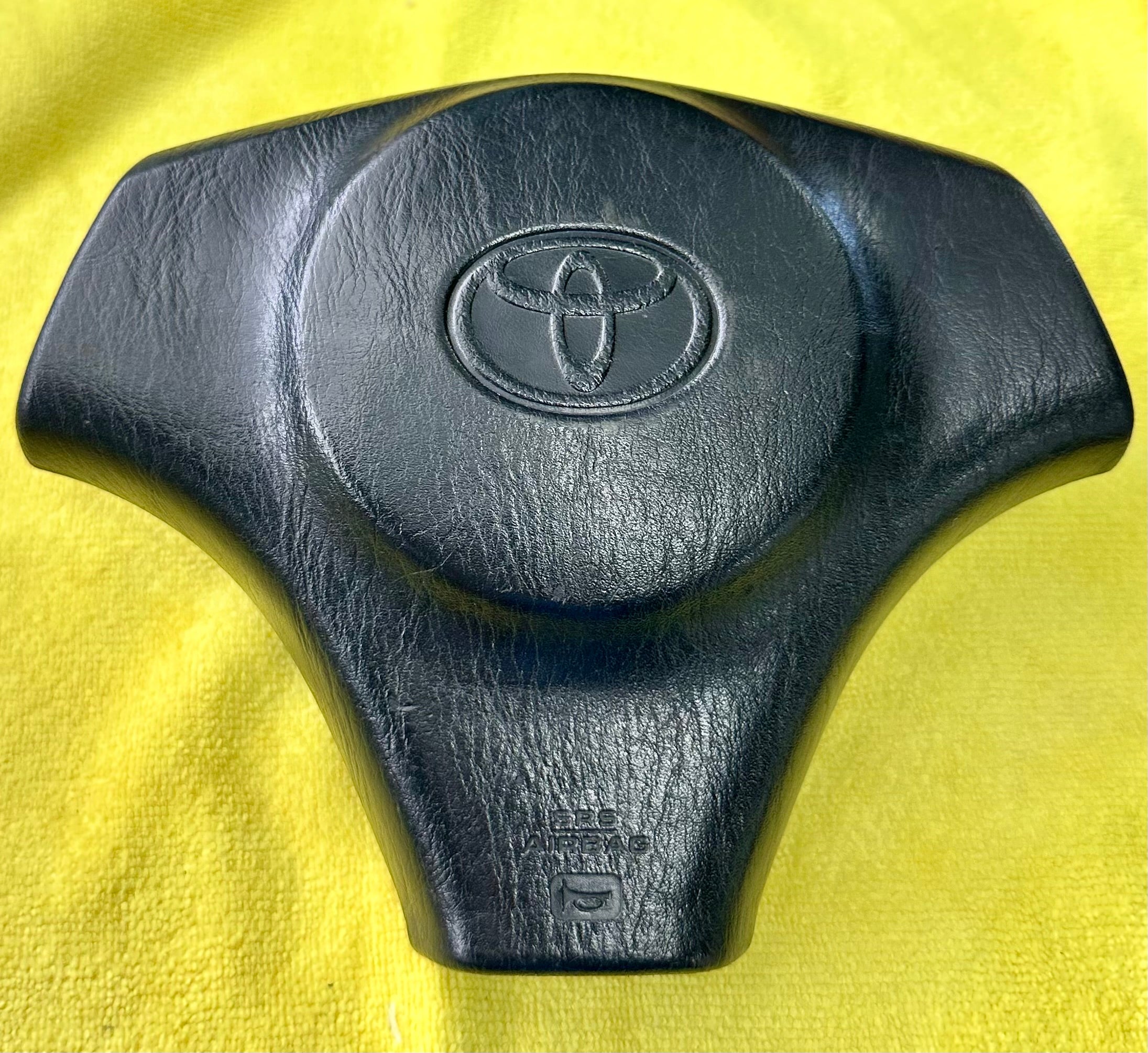 Genuine MK4 Toyota Supra 3-Spoke Steering Wheel Airbag — Inflator & Adapter Harness Included