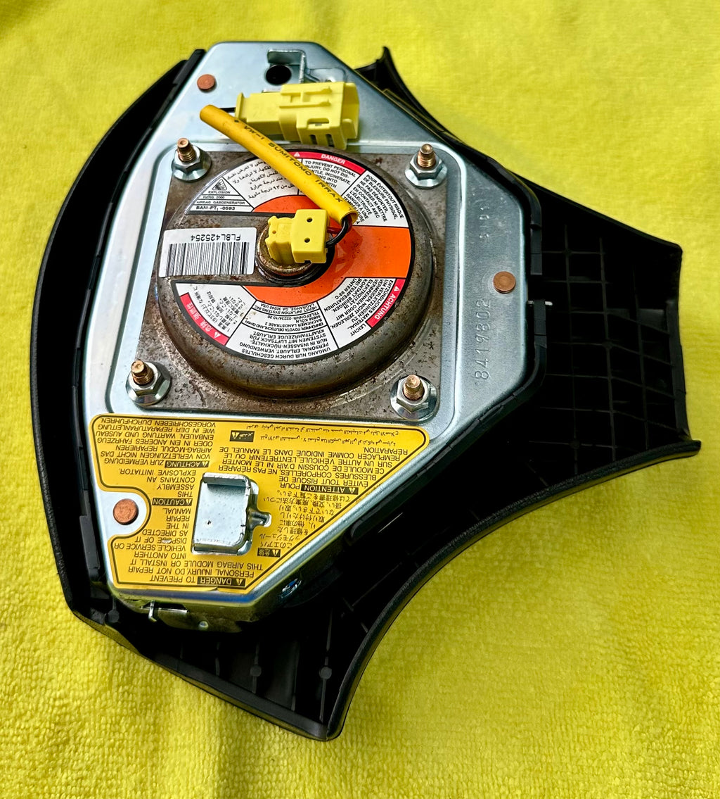 Genuine MK4 Toyota Supra 3-Spoke Steering Wheel Airbag — Inflator & Adapter Harness Included