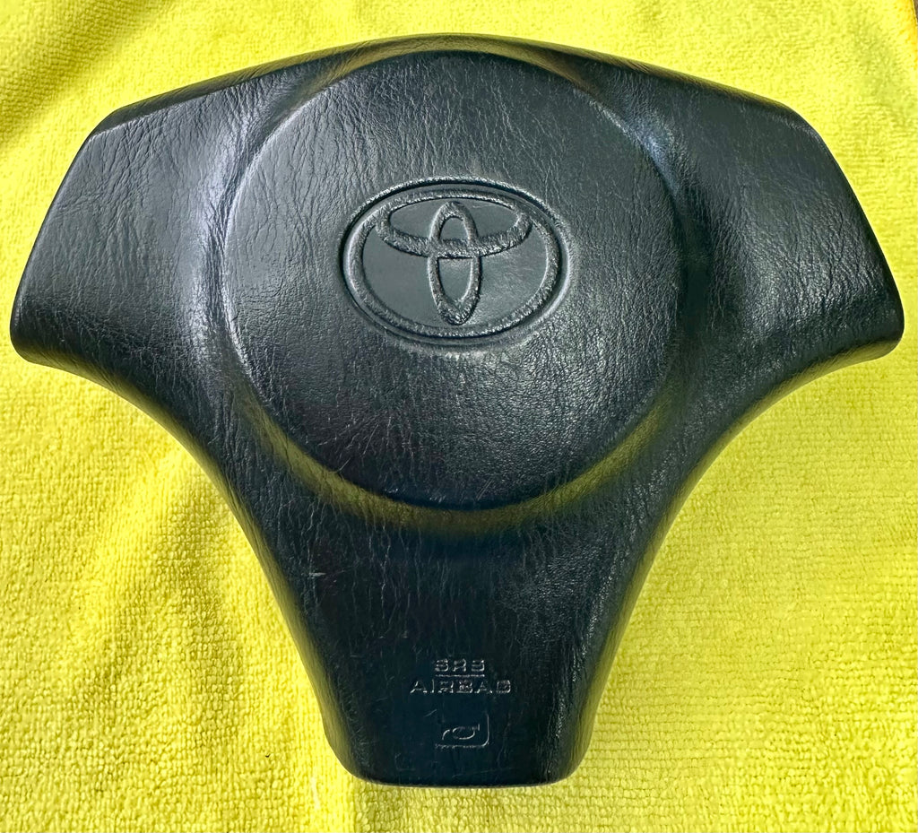 Genuine MK4 Toyota Supra 3-Spoke Steering Wheel Airbag — Inflator & Adapter Harness Included