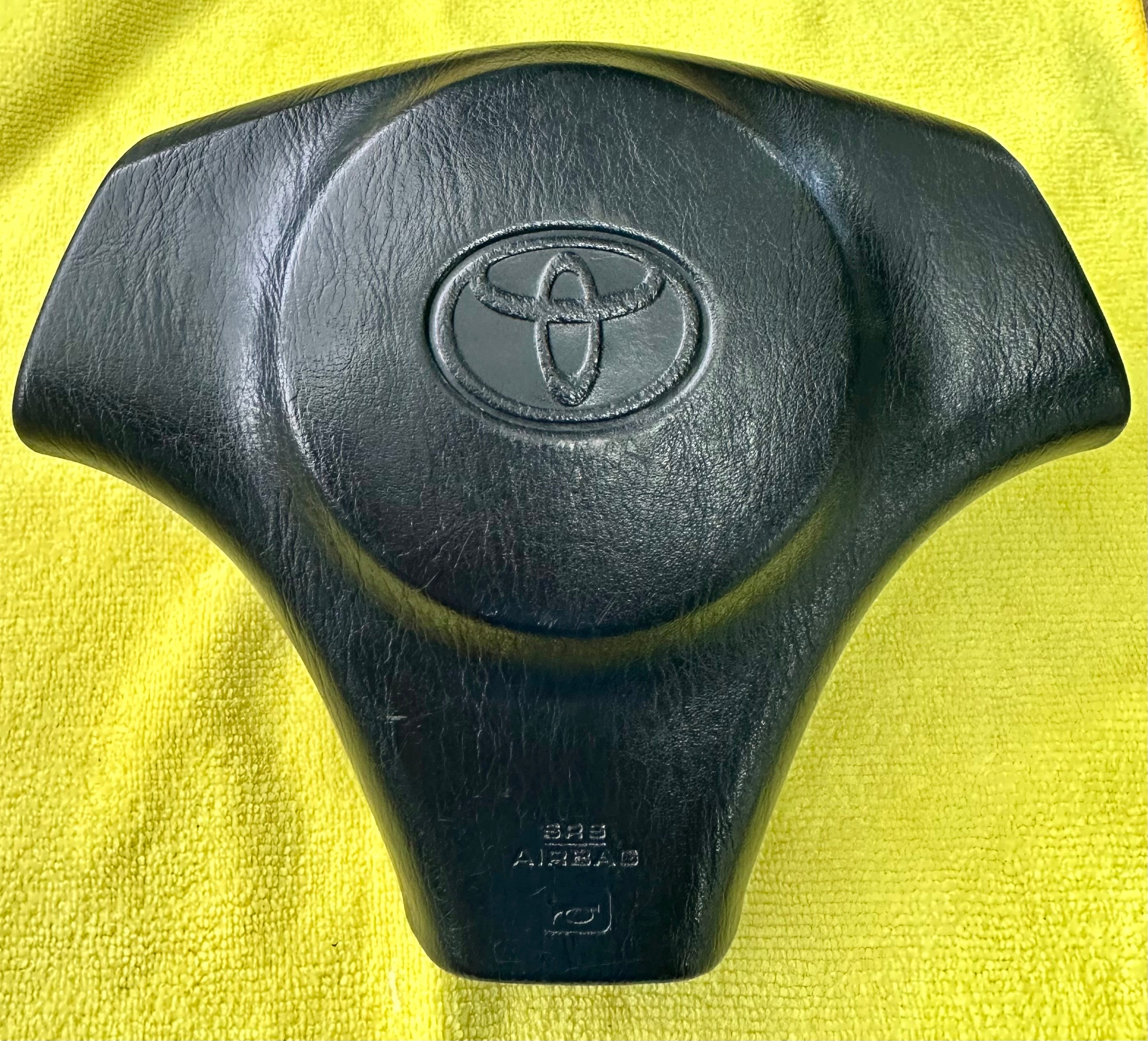 Genuine MK4 Toyota Supra 3-Spoke Steering Wheel Airbag — Inflator & Adapter Harness Included