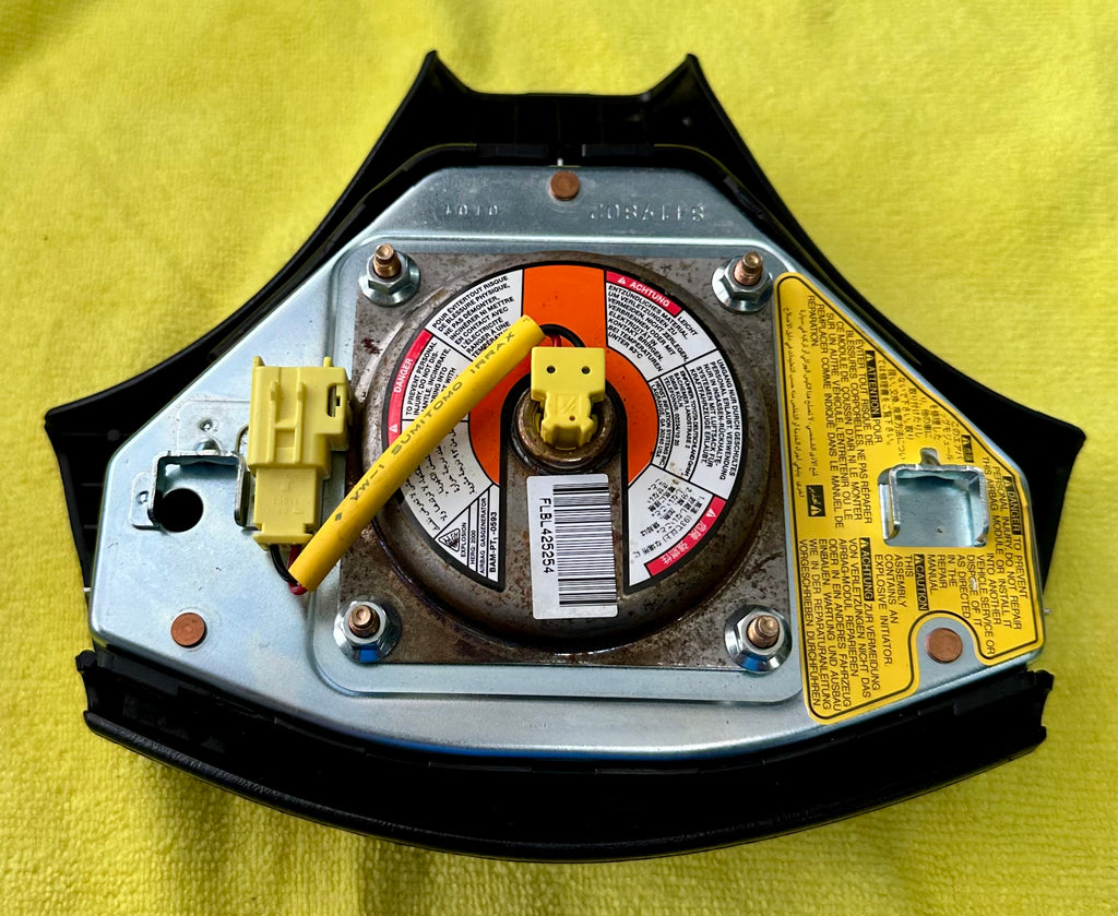 Genuine MK4 Toyota Supra 3-Spoke Steering Wheel Airbag — Inflator & Adapter Harness Included
